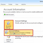 Add Email Account In Outlook 2010