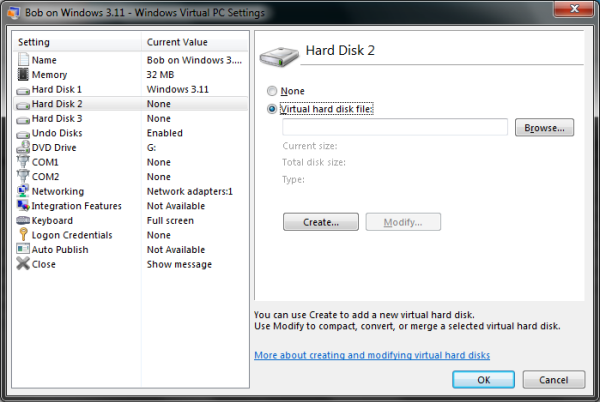 Create Virtual Hard Disk Windows 7