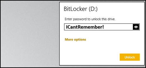 bitlocker key